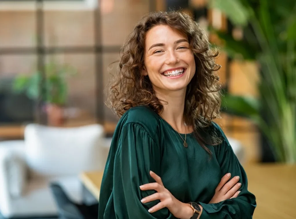 young professional woman smiling