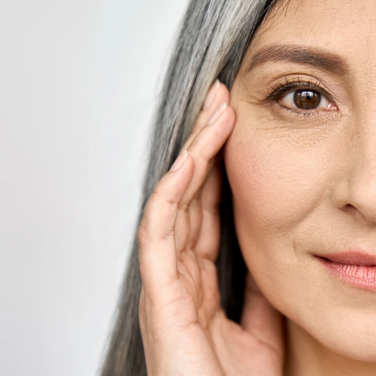 gorgeous youthful middle aged woman